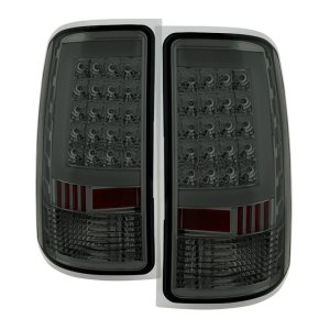 GMC Sierra Tail Lights - Rear - SPYDER - xTune LED - Smoke - `07-`13
