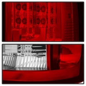 Dodge Ram 1500 LED Tail Lights - SPYDER - Version 2 - Red Clear - `02-`06