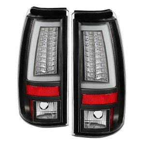 Chevrolet Silverado 1500 LED Tail Lights - SPYDER - Version 2 - Black - `03-`06