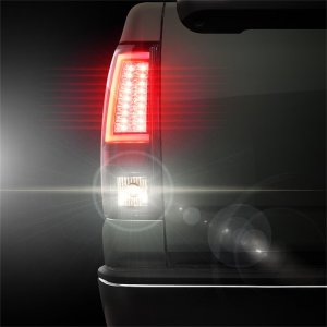 Chevrolet Silverado 2500 LED Tail Lights - SPYDER - Version 2 - Black - `03-`06