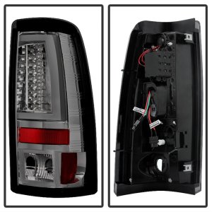 Chevrolet Silverado 2500 LED Tail Lights - SPYDER - Version 2 - Smoke - `03-`06