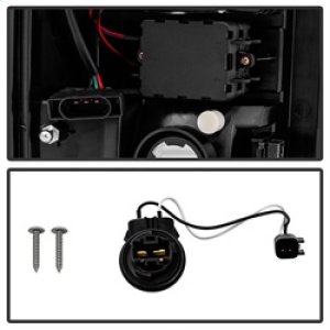 Dodge Ram 1500 LED Tail Lights - SPYDER - Version 2 - Red Clear - `07-`08