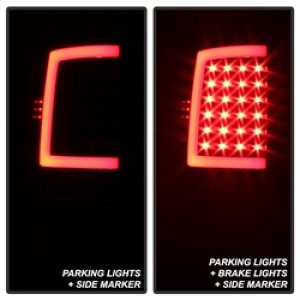 Dodge Ram 1500 Tail Lights - SPYDER - xTune Light Bar LED, Incandescent Model - Black - `09-`18