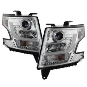 Chevrolet Tahoe Headlights - SPYDER - DRL LED Projector - Chrome - `15-`16