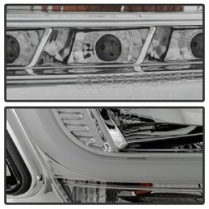 Chevrolet Tahoe Headlights - SPYDER - DRL LED Projector - Chrome - `15-`16