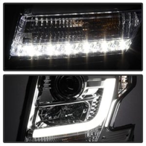 Chevrolet Tahoe Headlights - SPYDER - DRL LED Projector - Chrome - `15-`16