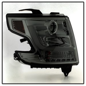Chevrolet Tahoe Headlights - SPYDER - DRL LED Projector - Smoke - `15-`16