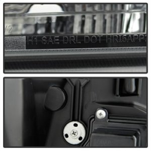 Chevrolet Tahoe Headlights - SPYDER - Projector Version 2 Light Bar DRL - Black - `07-`14