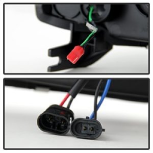 Chevrolet Tahoe Headlights - SPYDER - V2 Projector Light Bar DRL - Smoke - `07-`14