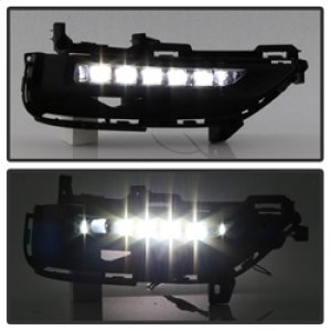 Honda Accord Coupe Fog Lights - SPYDER - OEM LED w/Switch - Clear - `16-`17