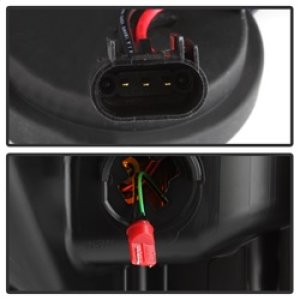 Ford F-350 Super Duty Headlights - SPYDER - V2 Projector - Light Bar DRL - Black - `11-`16