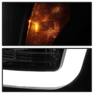 Ford F-450 Super Duty Headlights - SPYDER - V2 Projector - Light Bar DRL - Black - `11-`16
