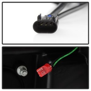 Ford F-250 Headlights - SPYDER - Projector Headlights V2 - Light Bar DRL - Black - `08-`10