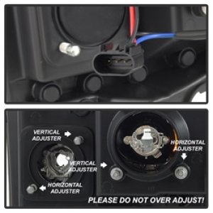 Ford F250 Headlights - SPYDER - Projector Light Bar - Black - `05-`07