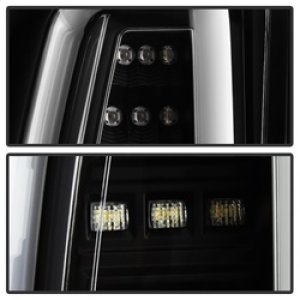 Chevrolet Tahoe LED Tail Lights - SPYDER - Light Bar - Black - `15-`17