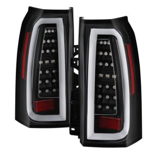 Chevrolet Tahoe LED Tail Lights - SPYDER - Light Bar - Black - `15-`17