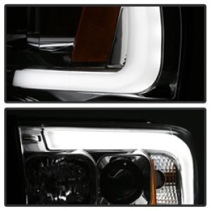 Dodge Ram 1500 Headlights - SPYDER - Projector Headlights - Version 2 - Light Bar DRL - Chrome - `02-`05