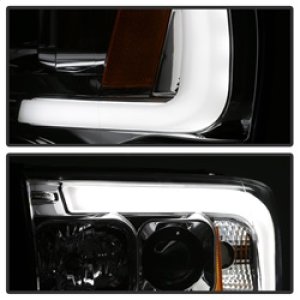 Dodge Ram 1500 Headlights - SPYDER - Projector Headlights - Version 2 - Light Bar DRL - Chrome - `02-`05