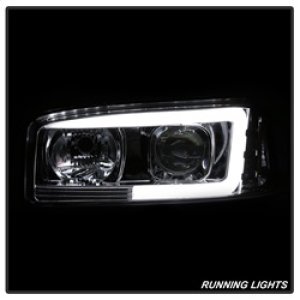 GMC Sierra 1500 Headlights - SPYDER - V2 Projector Headlights - DRL - Chrome - `99-`06