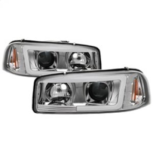 GMC Sierra 3500 Headlights - SPYDER - V2 Projector Headlights - DRL - Chrome - `99-`06