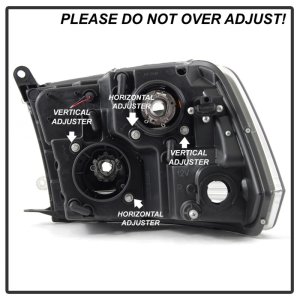 Dodge Ram 1500 Headlights - SPYDER - Projector - Version 2 - Light Bar DRL - Halogen - Chrome - `09-`16