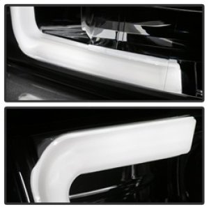 Dodge Ram 1500 Headlights - SPYDER - Projector - Version 2 - Light Bar DRL - Halogen - Chrome - `09-`16