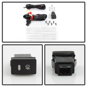 Honda CRV Fog Lights - SPYDER - OEM w/Switch & Cover - Clear - `17-`18