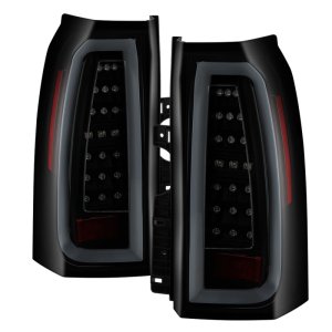 Chevrolet Tahoe LED Tail Lights - SPYDER - Light Bar - Black Smoke - `15-`17