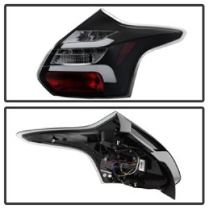 Ford Focus LED Tail Lights - SPYDER - Black - `12-`14