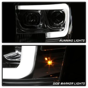 Dodge Ram 1500 Headlights - SPYDER - Version 2 Projector - Light Bar DRL - Chrome - `06-`08
