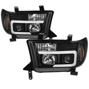 Toyota Sequoia Headlights - SPYDER - Projector, Light Bar DRL, Version 2 - Black - `08-`13 Toyota Sequoia Headlights - SPYDER - Projector, Light Bar DRL, Version 2 - Black - `08-`13