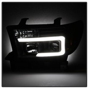 Toyota Sequoia Headlights - SPYDER - Projector, Light Bar DRL, Version 2 - Black - `08-`13 Toyota Sequoia Headlights - SPYDER - Projector, Light Bar DRL, Version 2 - Black - `08-`13