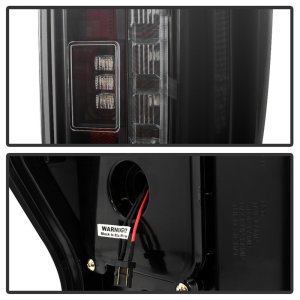 Ford F-250 Super Duty Tail Lights - SPYDER - LED - Black Smoke - `17-`18