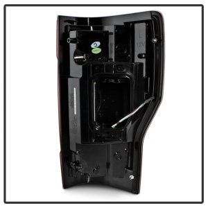 Ford F-250 SD LED Tail Lights - SPYDER - Red Clear - `17-`18