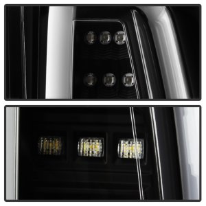GMC Yukon LED Tail Lights - SPYDER - Black - `15-`17
