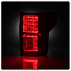 Ford F-150 LED Tail Lights - SPYDER - Light Bar - Red Clear - `18-`19