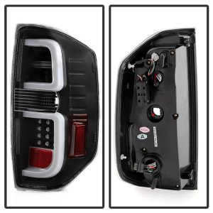 Toyota Tundra LED Tail Lights - SPYDER - Light Bar - Black - `14-`16