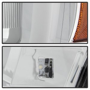 Chevrolet Tahoe Headlights - SPYDER - V2 Projector + Switch Back Turn Signal Light Bar - Chrome - `07-`14