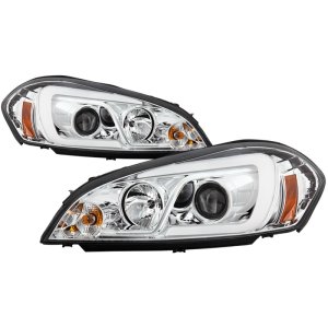Chevrolet Impala Headlights - SPYDER - Projector Headlights - Light Bar - Chrome - `06-`13