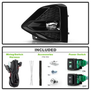 Nissan Maxima Fog Lights - SPYDER - Full LED w/Switch - Clear - `09-`21