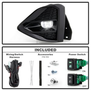 Nissan Maxima Fog Lights - SPYDER - Full LED w/Switch - Clear - `09-`21