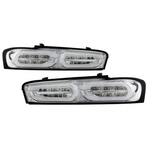 Chevrolet Camaro LED Tail Lights - SPYDER - Sequential Turn Signal - Chrome - `16-`18