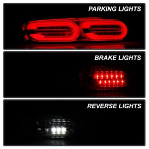 Chevrolet Camaro LED Tail Lights - SPYDER - Sequential Turn Signal - Chrome - `16-`18
