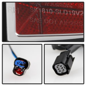 Chevrolet Silverado LED Tail Lights - SPYDER - ALT-YD-CS19HAL-C - Chrome - `19-`20