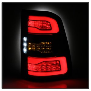 Dodge Ram LED Tail Lights - SPYDER - Sequential Turn Signal - Black - `19-`20