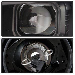 Chevrolet Camaro Headlights - SPYDER - Projector, Halogen, Sequential Turn Signal - Black - `16-`18