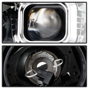 Chevrolet Camaro Headlights - SPYDER - Projector, Halogen Model, Sequential Turn Signal - Chrome - `16-`18