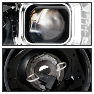 Chevrolet Camaro Headlights - SPYDER - Projector, Halogen Model, Sequential Turn Signal - Chrome - `16-`18