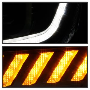 Chevrolet Camaro Headlights - SPYDER - Projector, Sequential Turn Signal - Black - `16-`18