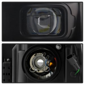 Dodge Ram Headlights - SPYDER - Projector with Sequential Turn Signal - Black - `19-`20